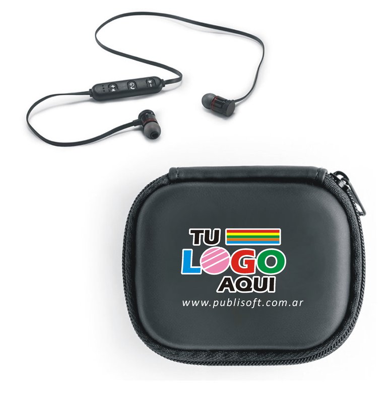Auriculares Otto, con Estuche, Negro