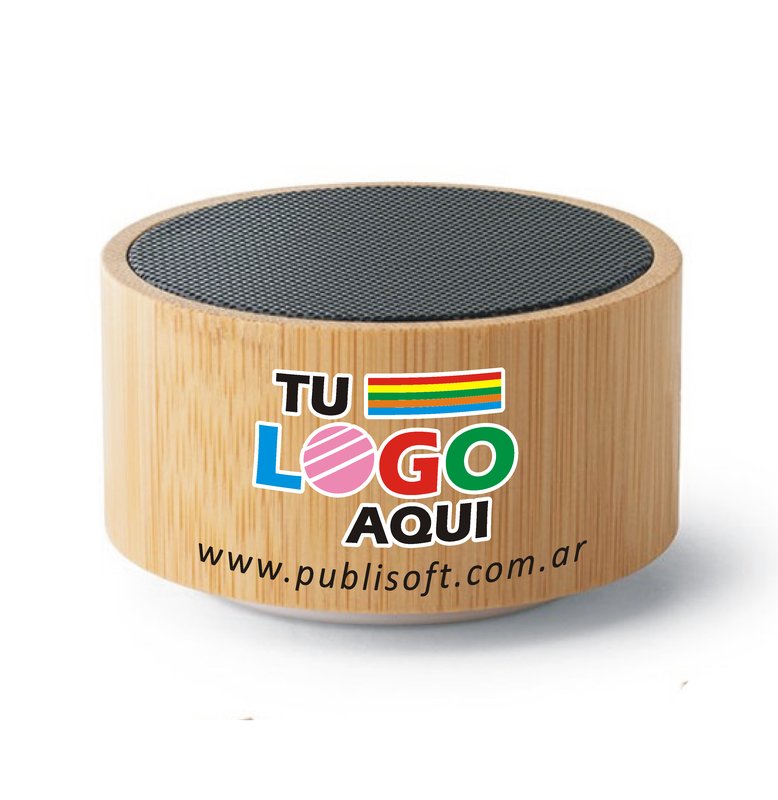 Altavoz Arber, con micrófono,  bambú