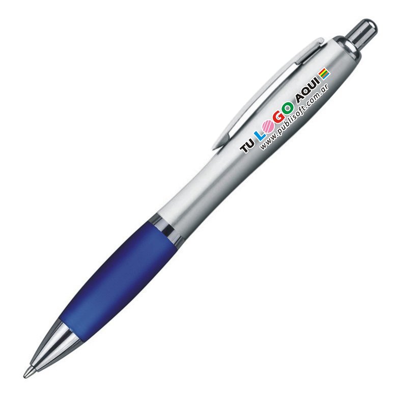 Bolígrafo Bremen metal, azul