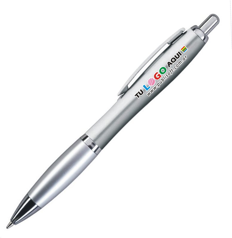 Bolígrafo Bremen metal, grip metalizado