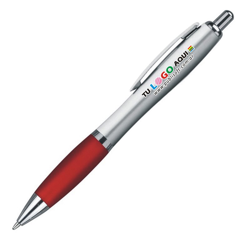 Bolígrafo Bremen metal, rojo