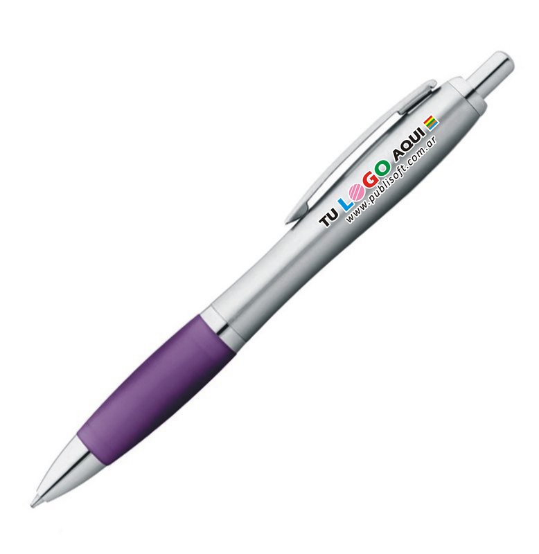 Bolígrafo Bremen metal, violeta