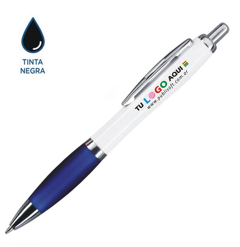 Bolígrafo Bremen white, azul