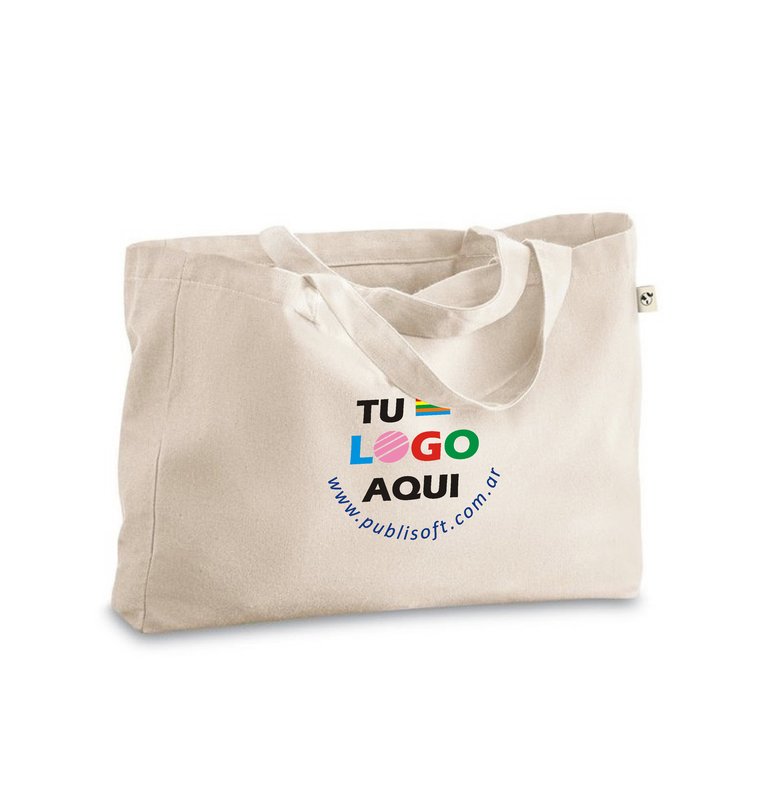Bolsa parma 50x37x12 cm, 50% algodón, crudo