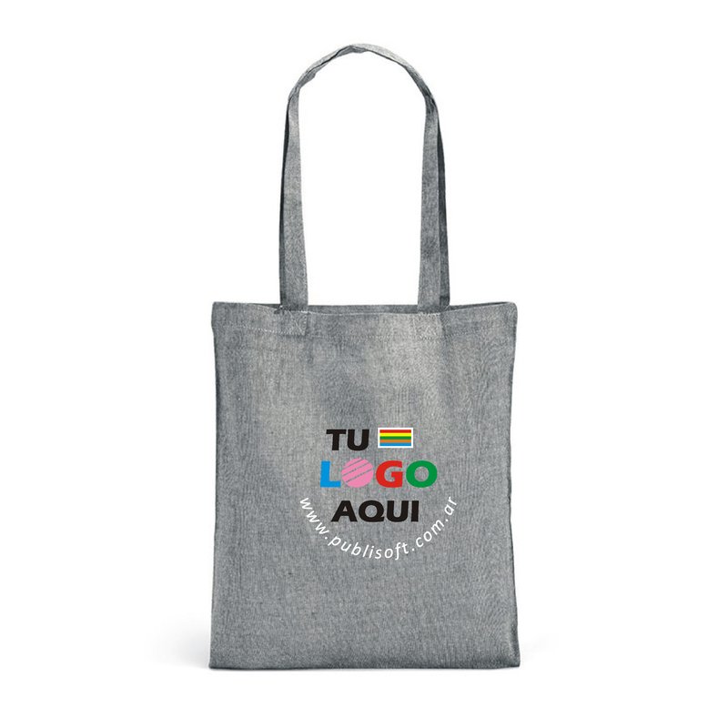 Bolsa Rynek 38x42 cm, 70% algodón, negro
