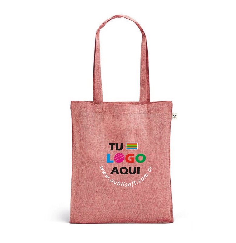 Bolsa Rynek 38x42 cm, 70% algodón, rojo