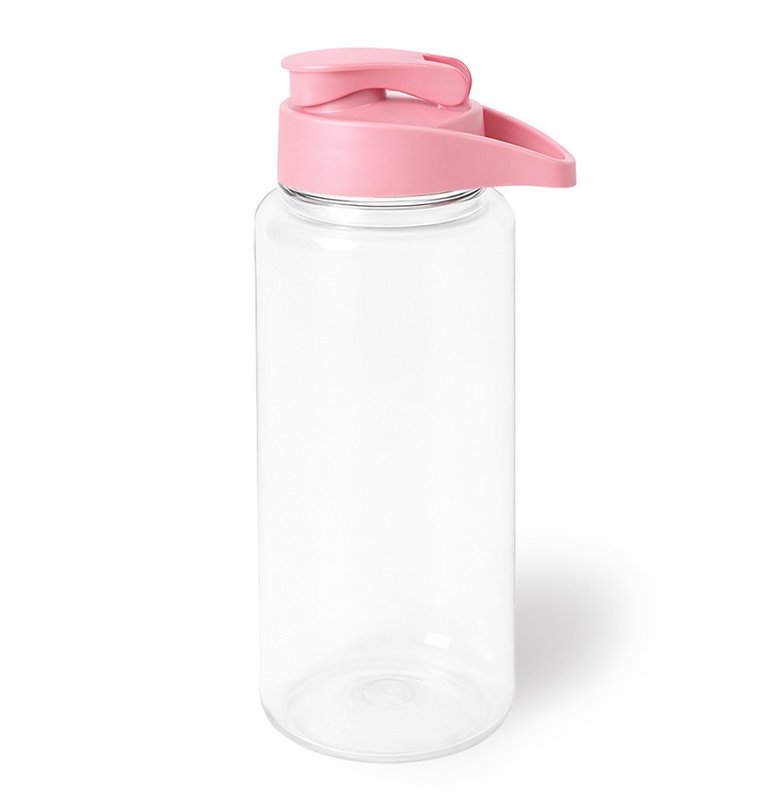 Botella big Dakar, 1100ml, tapa flip, rosa pastel