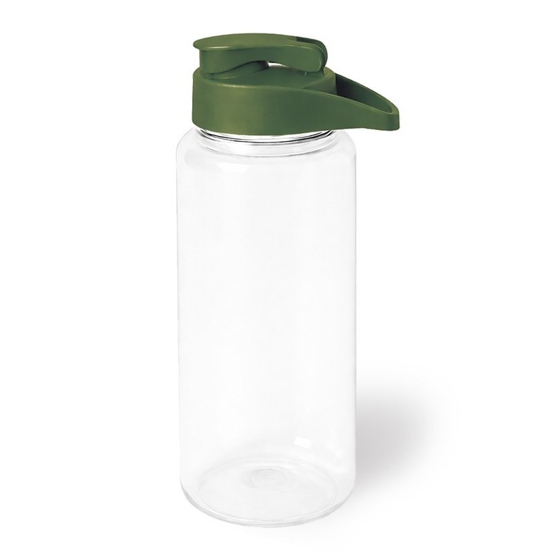 Botella big Dakar, 1100ml, tapa flip, verde oliva