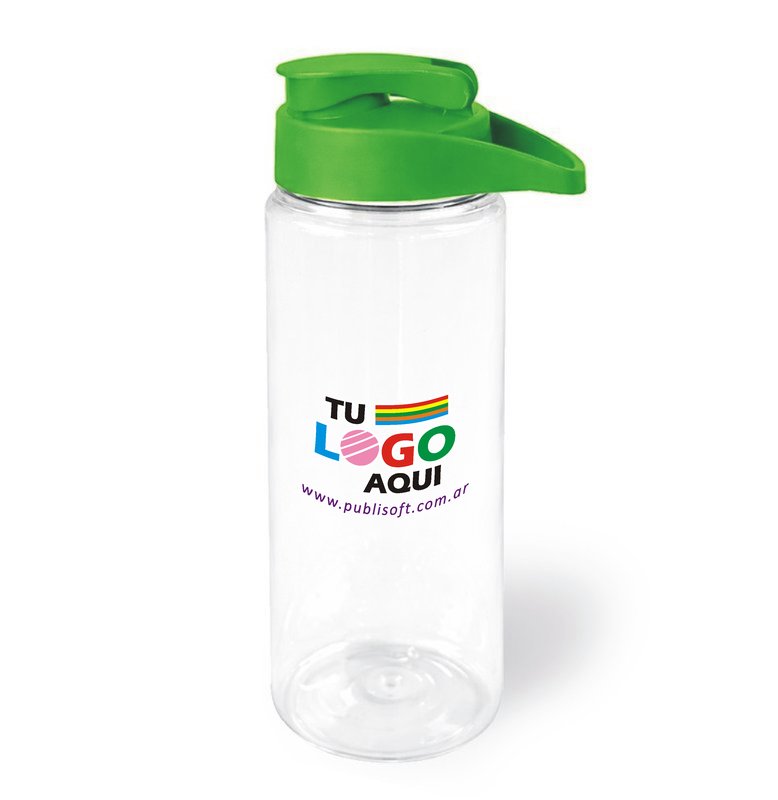 Botella Dakar, 750ml, tapa flip, verde claro