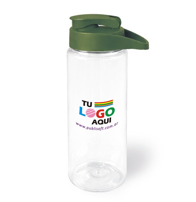 Botella Dakar, 750ml, tapa flip, verde oliva