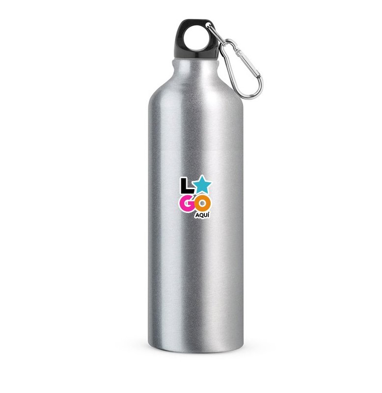 Botella landscape l, 750 ml, aluminio, plateado