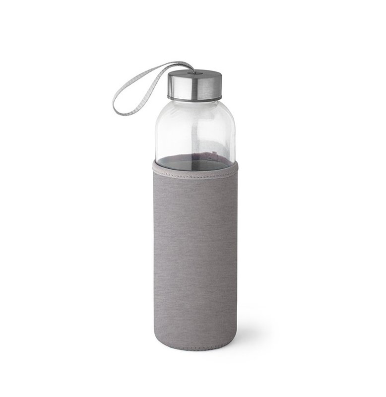 Botella raise 520 ml, con funda, gris