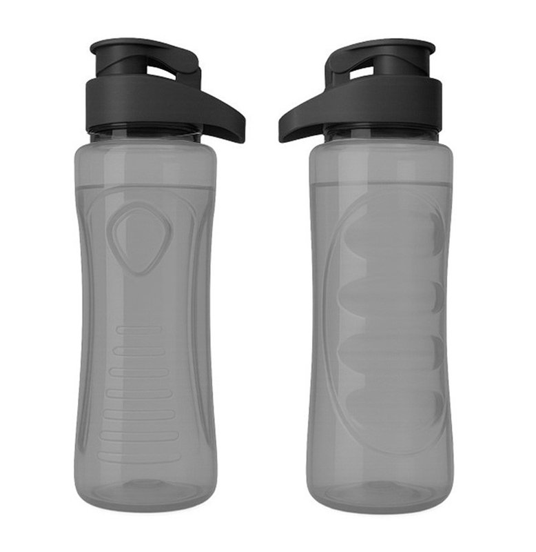 Botella sport Dakar, 750ml, tapa flip,  negro