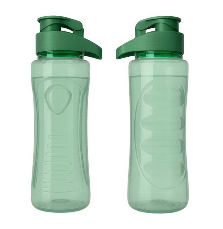 Botella sport Dakar, 750ml, tapa  flip, verde oliva