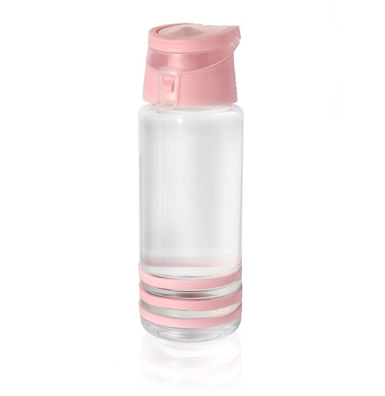 Botella Sportage grip 850 cm³, tapa rosa pastel