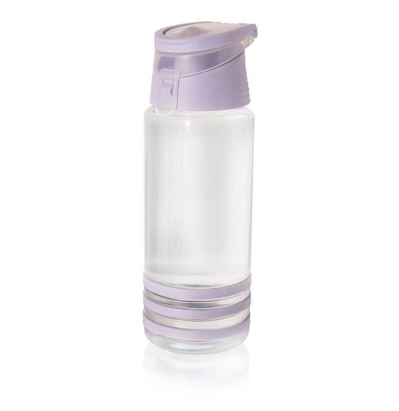 Botella Sportage grip 850 cm³, tapa violeta pastel