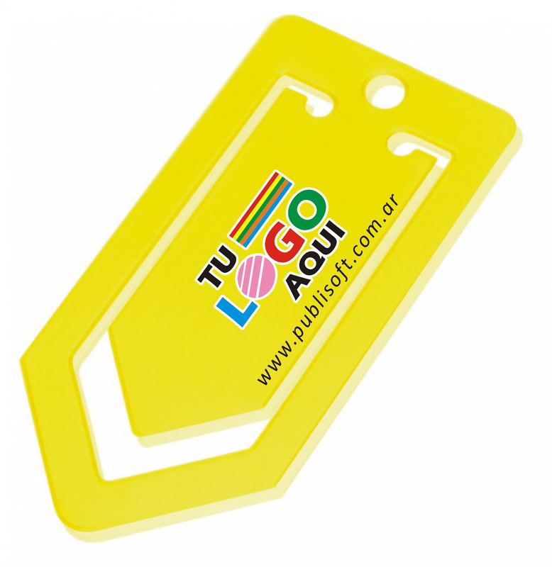 Clip para papel mediano,  amarillo
