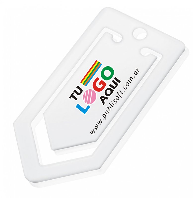 Clip para papel mediano,  blanco