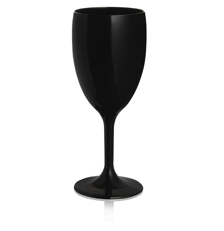 Copa para vino y agua 400 cm³, negro