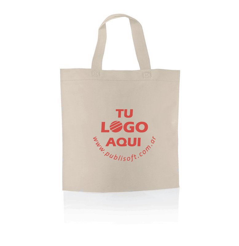 Eco bolsa, 30x30x10 cm, con manijas, crudo