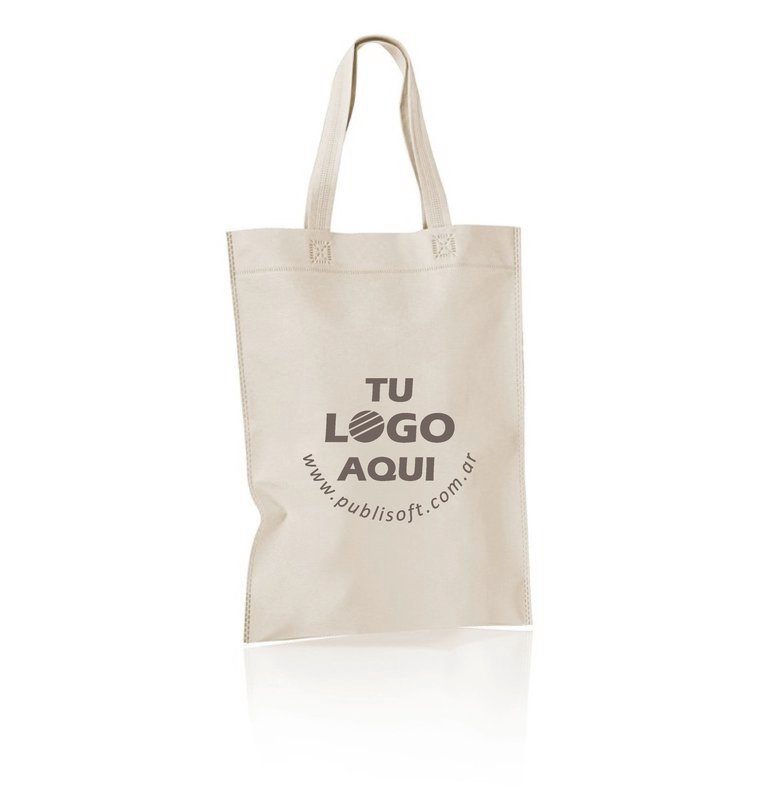 Eco bolsa, 30x40x10 cm, crudo con manijas crudo