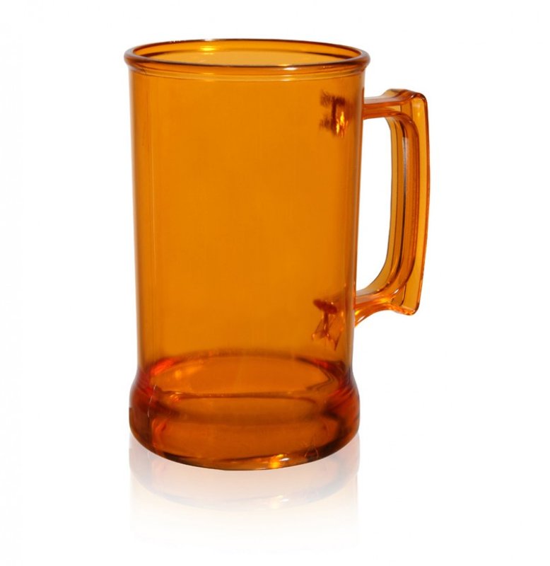 Jarro chopp 400 cm³ ps, naranja translúcido