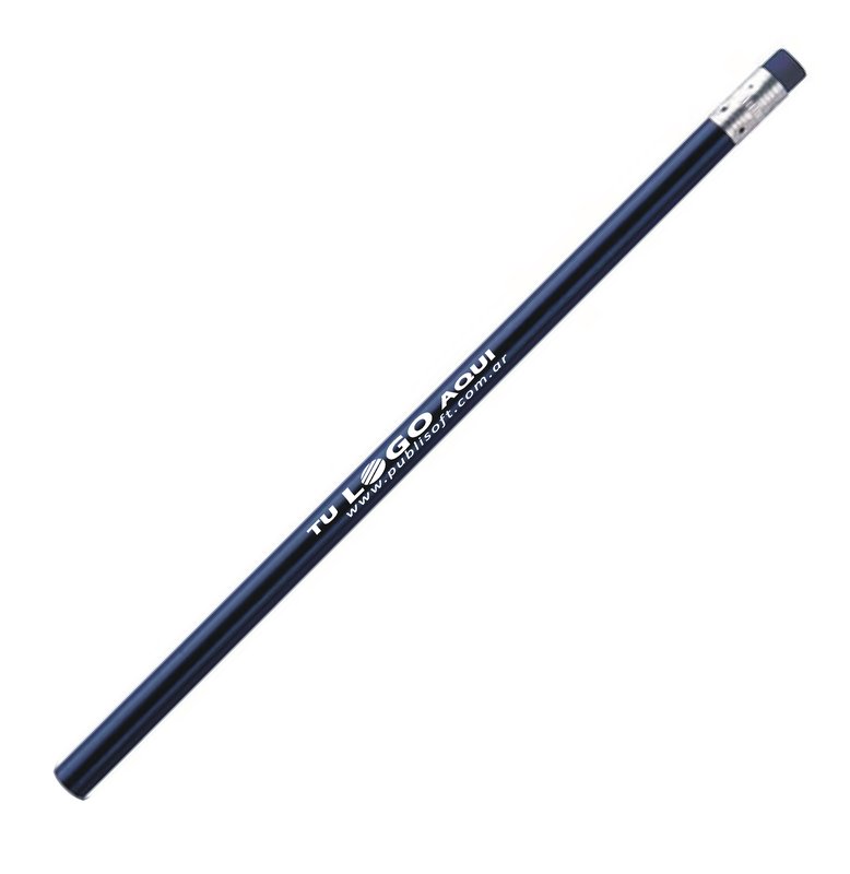 Lápiz negro Ateneo, cuerpo azul oscuro