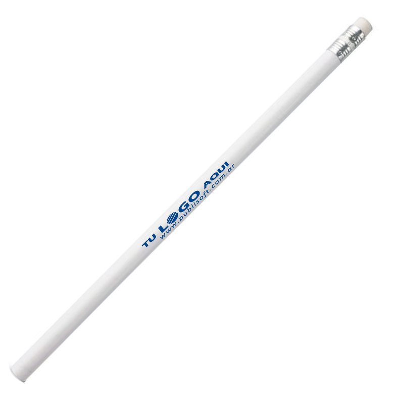 Lápiz negro Ateneo, cuerpo blanco