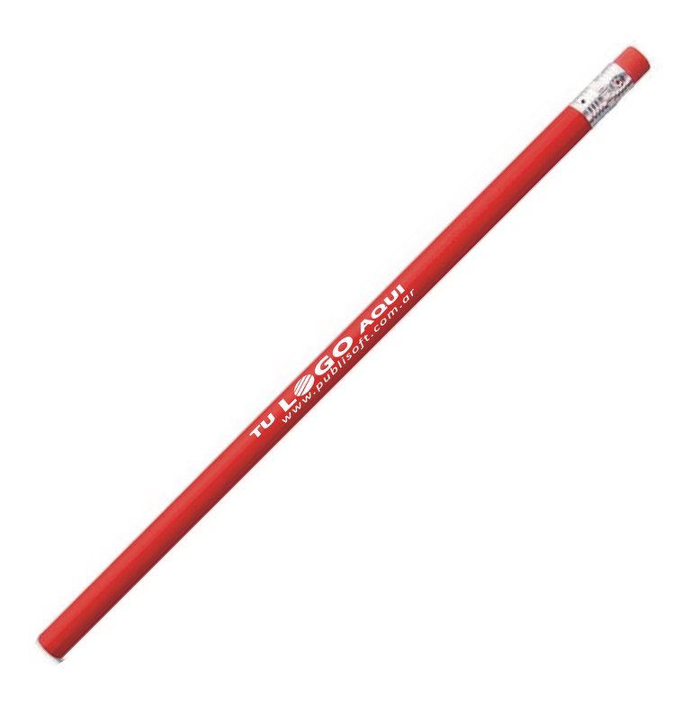 Lápiz negro Ateneo, cuerpo rojo