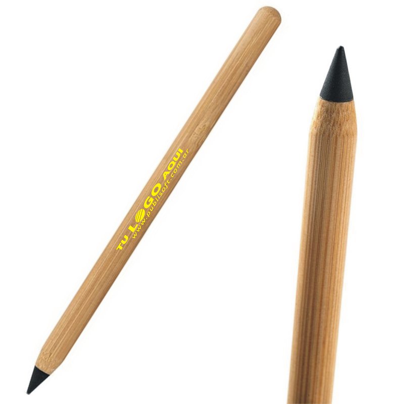 Lápiz negro Infinity, cuerpo bambu