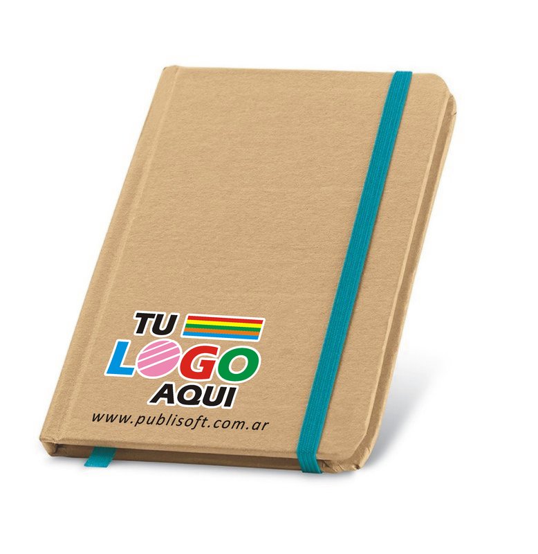 Libreta Flaubert, bolsillo, liso, cartón, detalles celeste