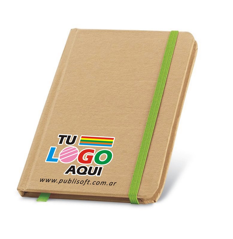 Libreta Flaubert, bolsillo, liso, cartón detalles verde