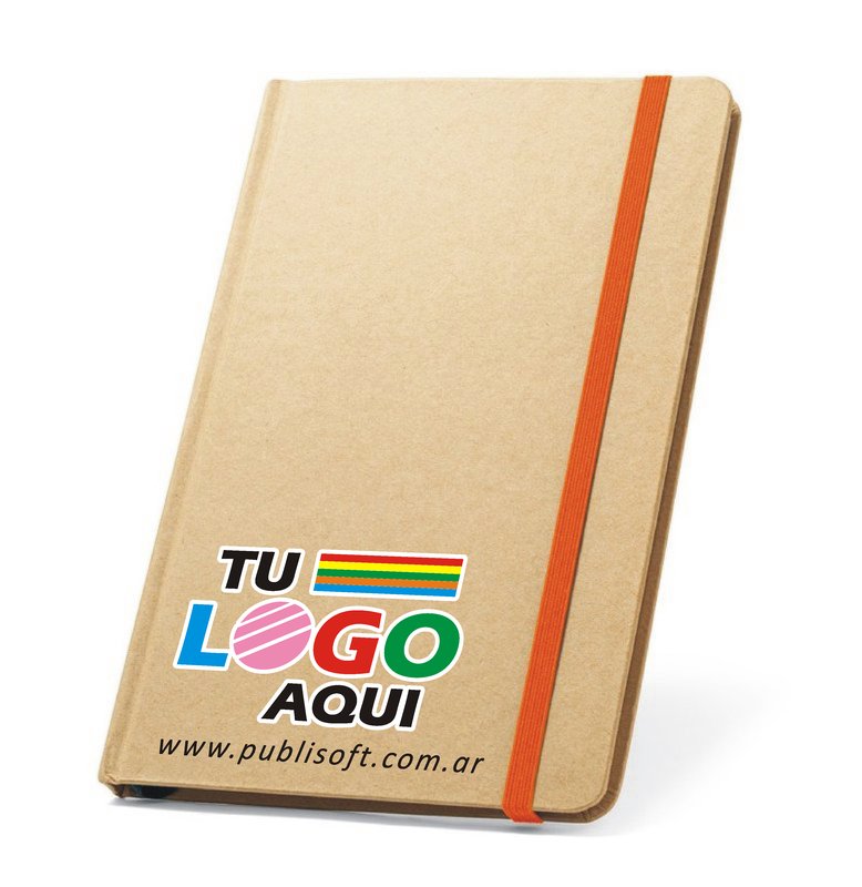 Libreta Magritte, A5, rayado, cartón detalles naranja