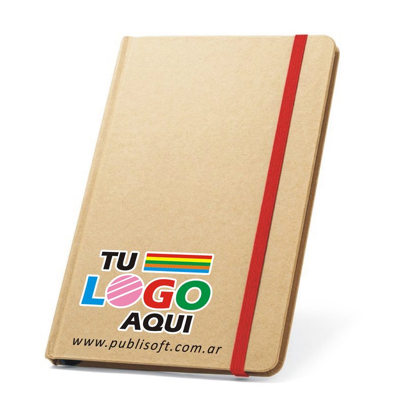 Libreta Magritte, A5, rayado, cartón detalles rojo