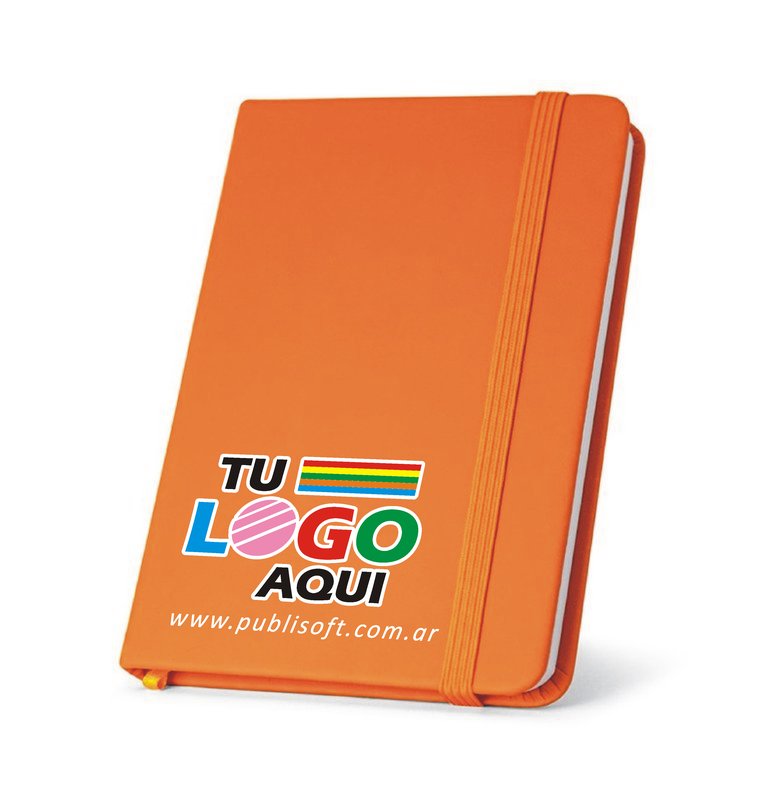 Libreta Meyer, de bolsillo, liso, naranja