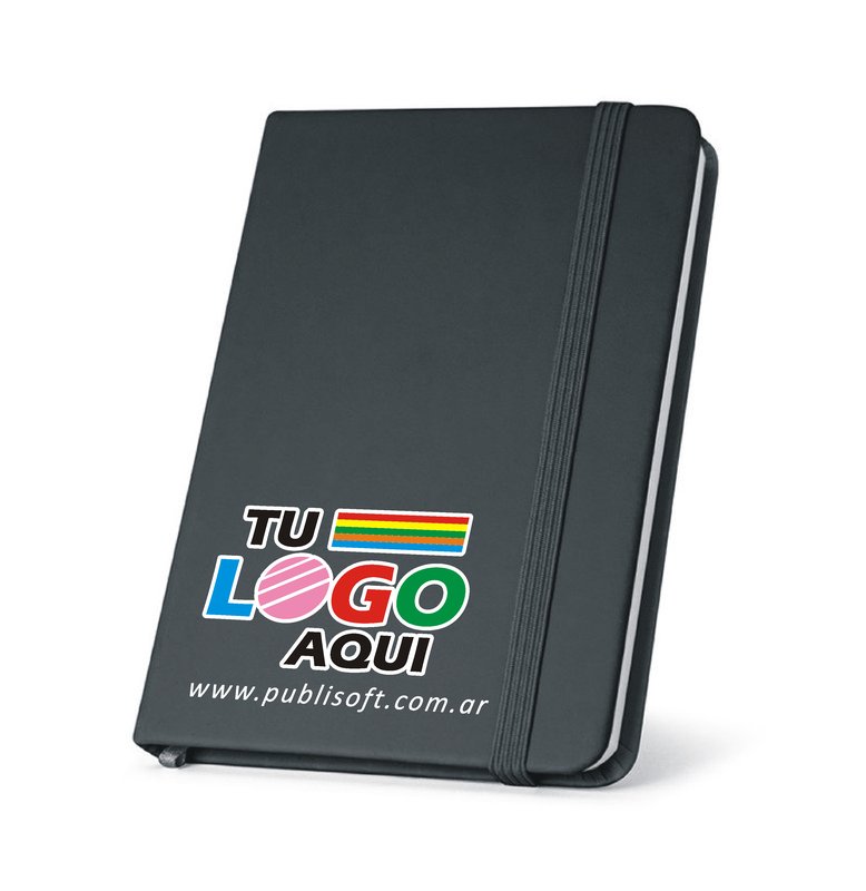 Libreta Meyer, de bolsillo, liso, negro