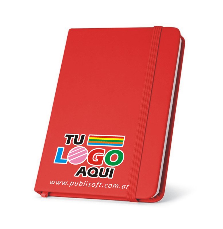 Libreta Meyer, de bolsillo, liso, rojo
