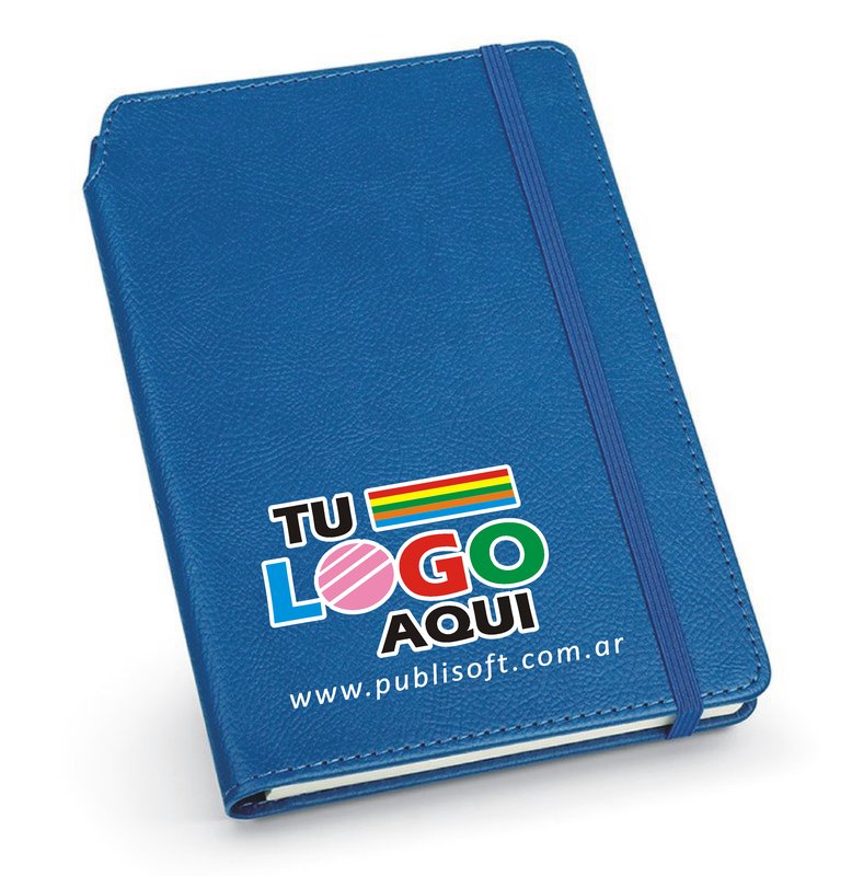 Libreta Moriah, A5, rayado, azul