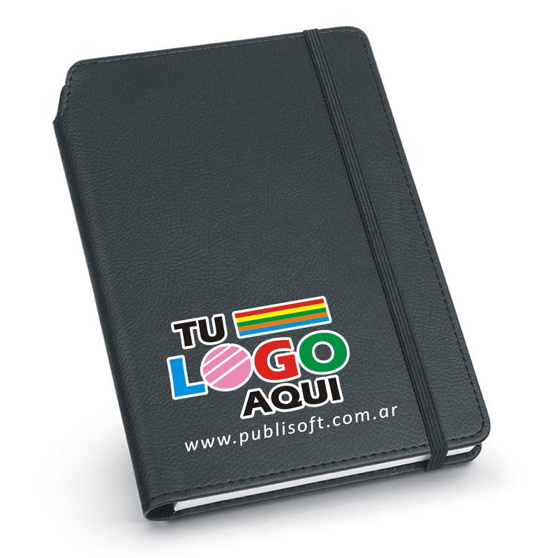Libreta Moriah, A5, rayado, negro