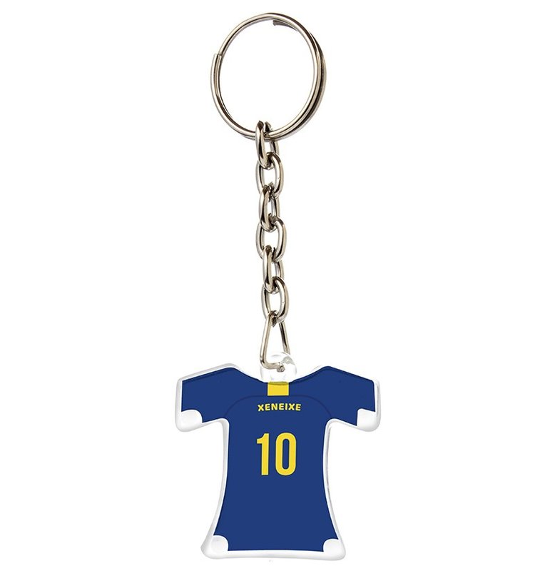 Llavero camiseta, con cadena forcet larga.