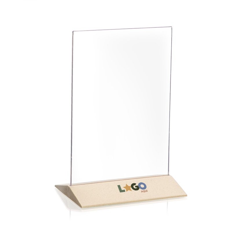 Porta menu, base color eco beige