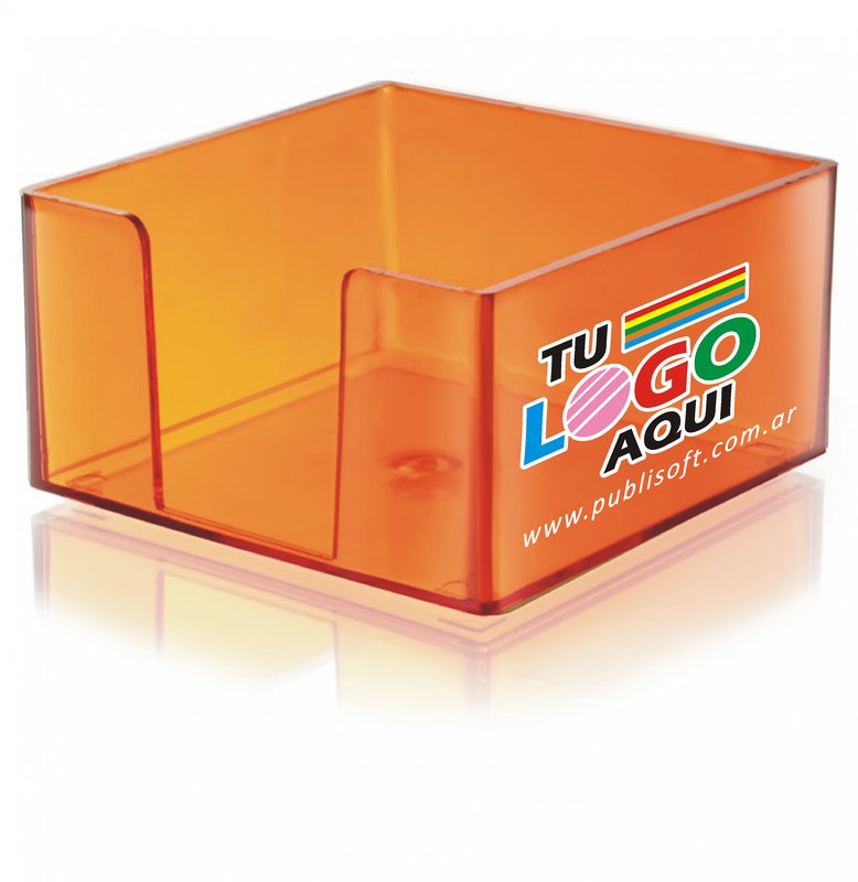 Porta taco naranja translúcido
