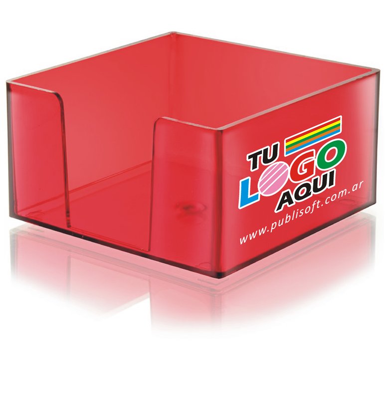 Porta taco rojo translúcidor
