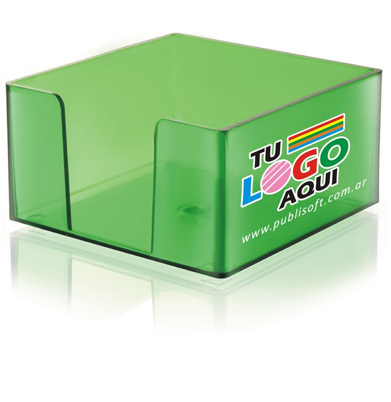 Porta taco verde translúcido