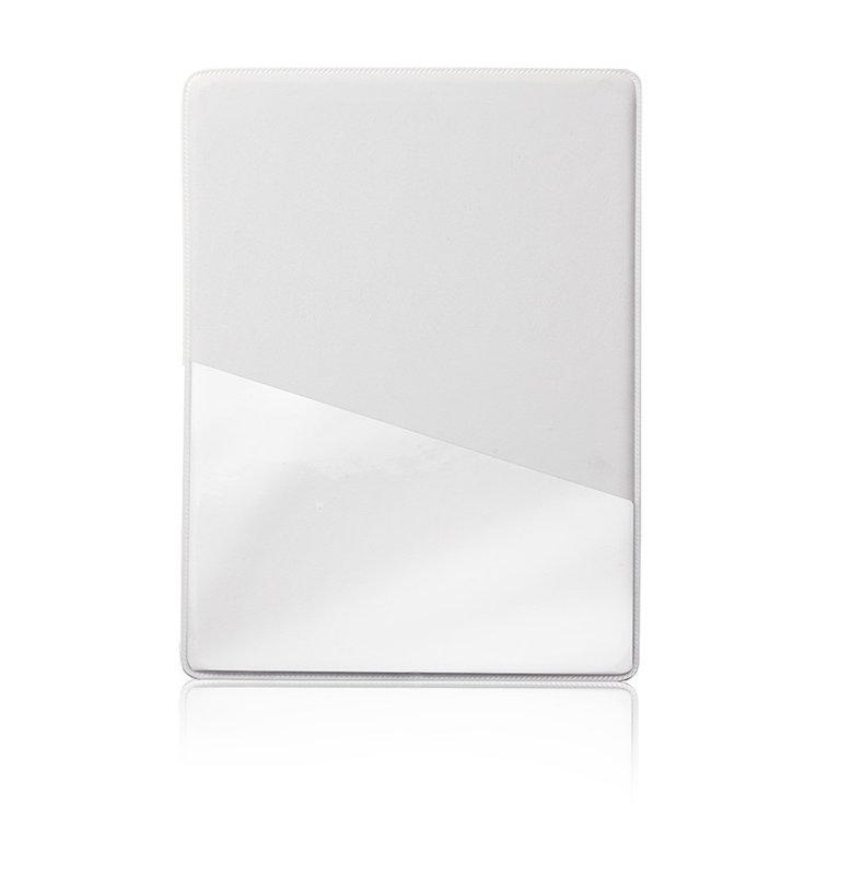 Porta ticket de compra, tela pvc blanco