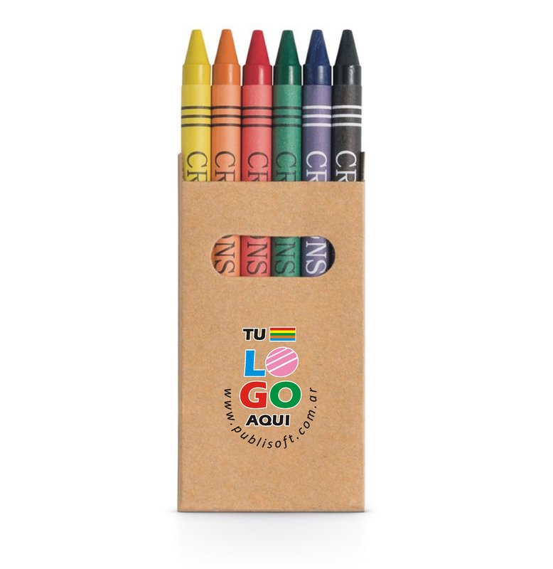 Set Eagle, 6 crayones de colores