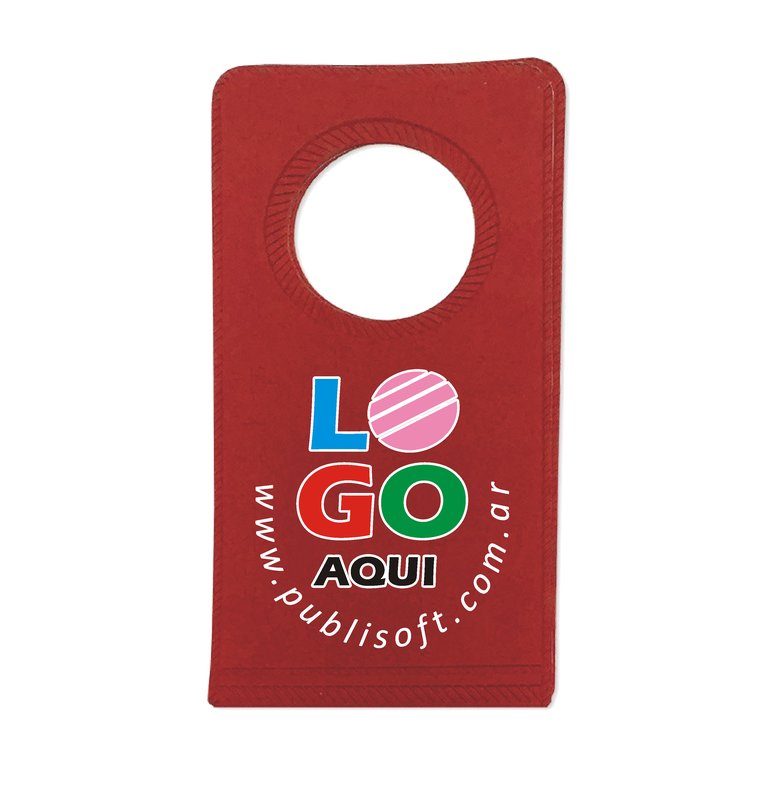 Soporte plástico para cargar celular, rojo