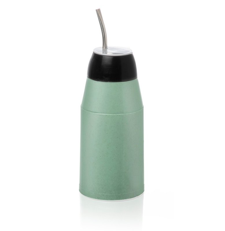 Termo mate, mate listo, eco verde aro negro