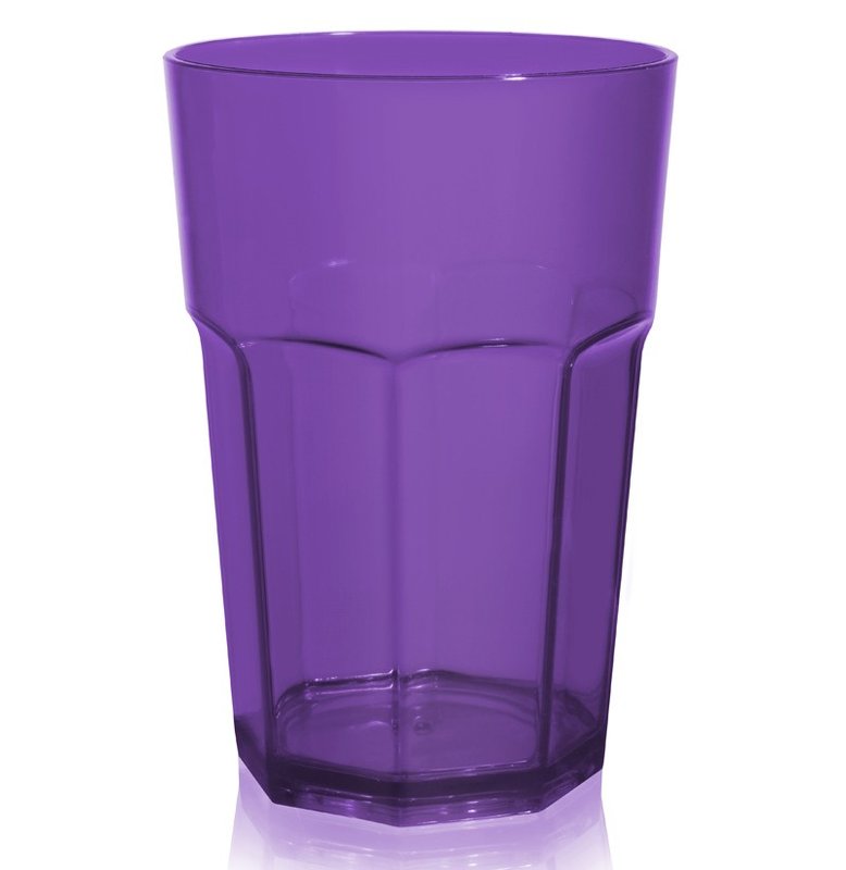 Vaso facetado bristol 520 cm³, violeta trans.