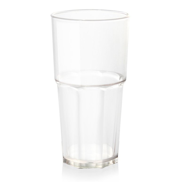 Vaso facetado od 400 cm³, cristal.